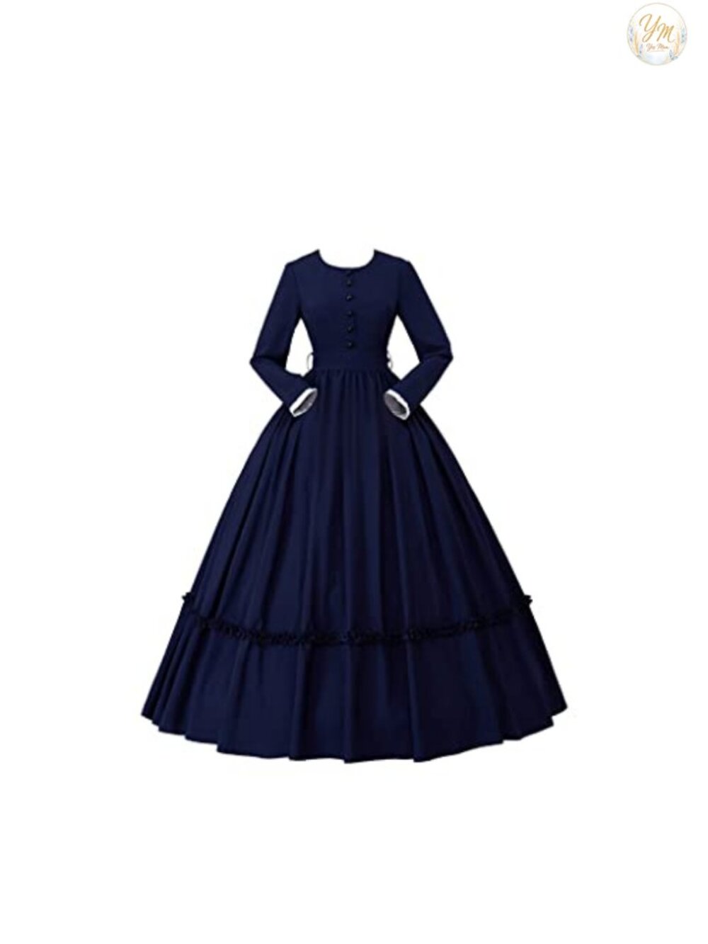 Victorian Civil War Ball Gown Southern Belle Costume, Polyester, Cosplay Dress